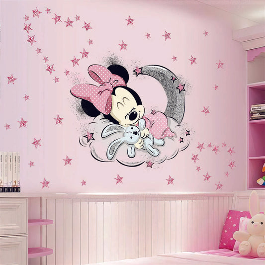 Adesivo de Parede Disney Minnie e Mickey Quarto do Bebê